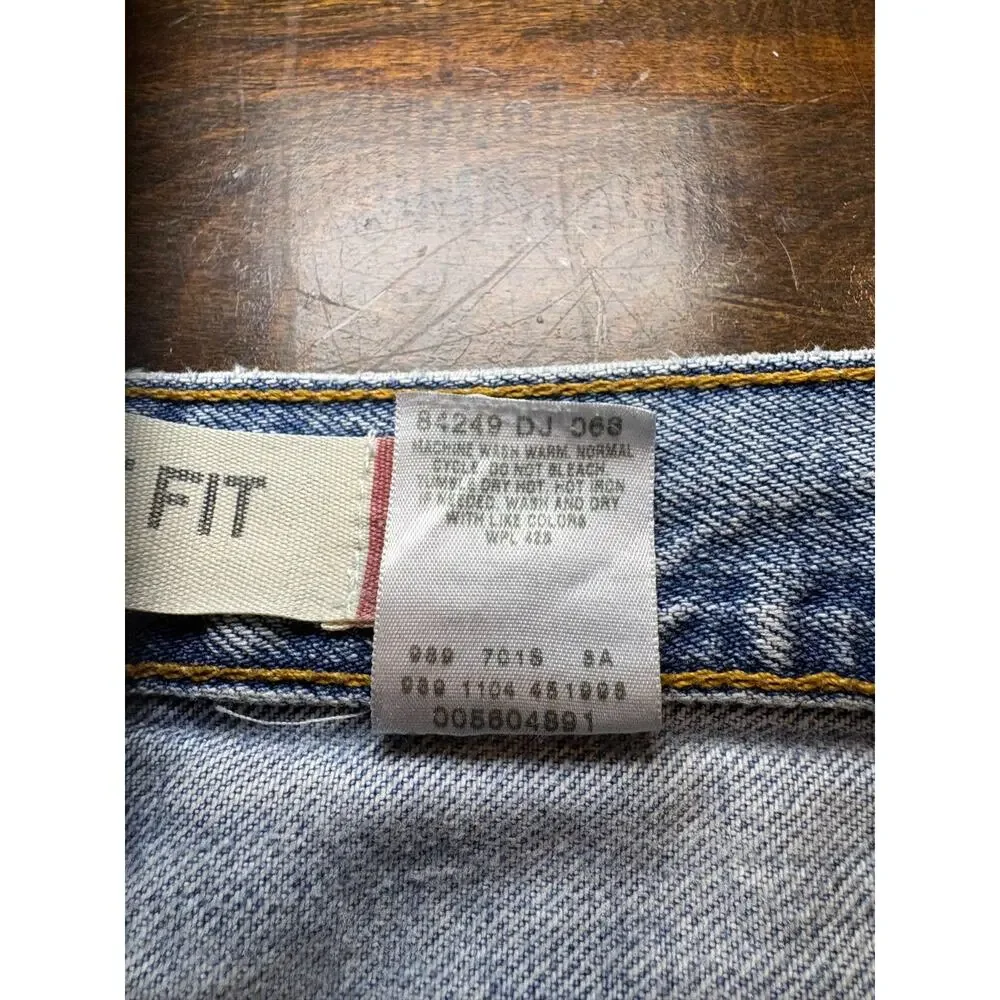 VTG 2004 Levi's 560 Loose Tapered Baggy Y2K Jeans Light Wash 37x30.5 Tag 38x32